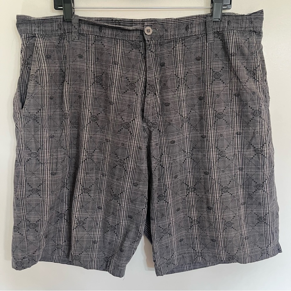 Men's Burnside Plaid & Patterned Chino Shorts Size 38 100% Cotton